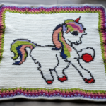 Crochet Unicorn Baby Blanket